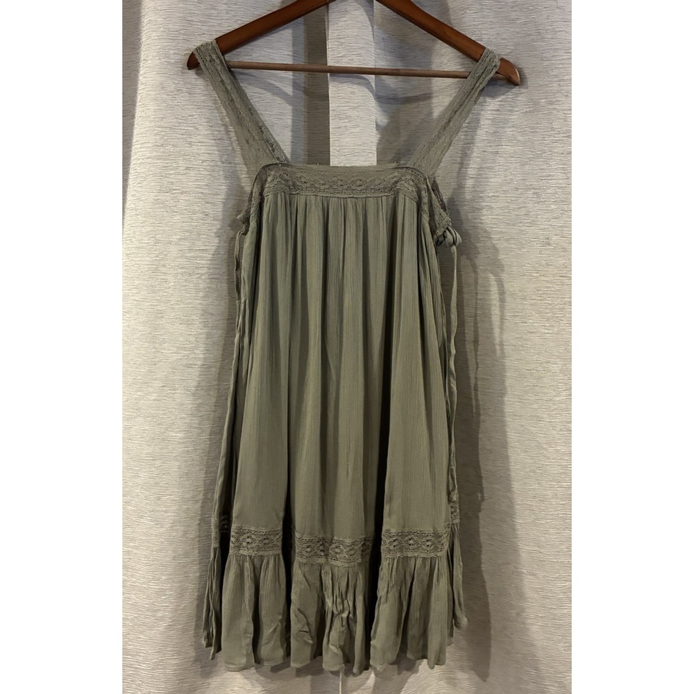 Hyfve Tunic Green Strapless Dress Green Size Small Lace